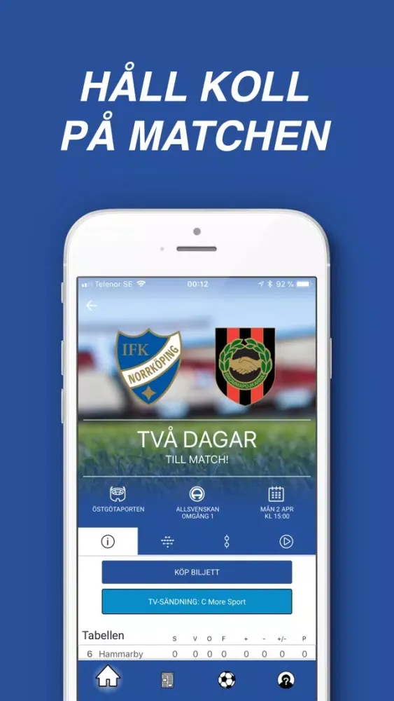 IFK Norrköping Live应用截图
