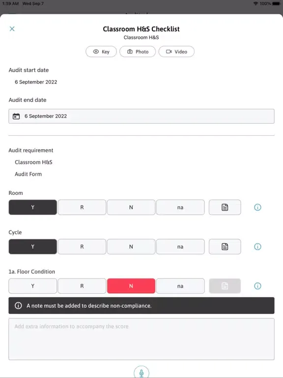 CSN Audits iPad  スクリーンショット