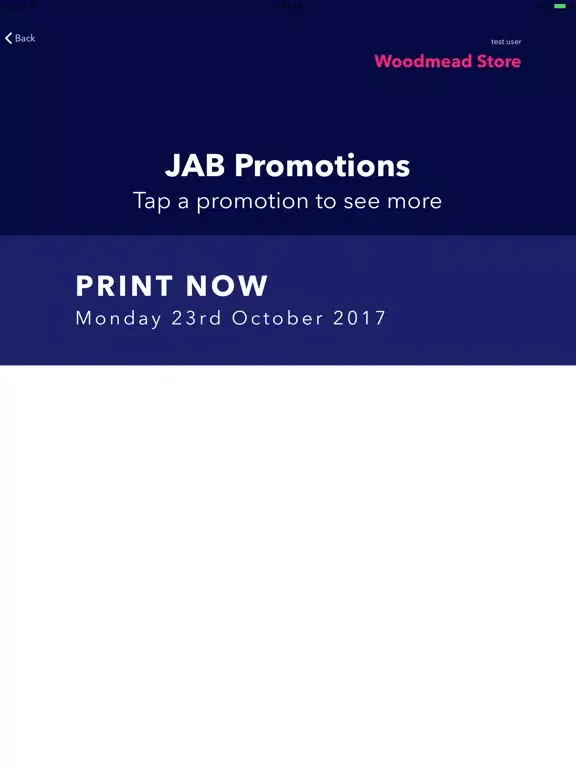 Tangkapan layar UMSConnect iPad 