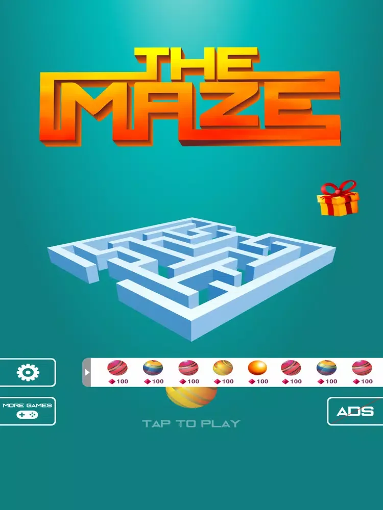 Maze ball: slido roll the ball iPad  스크린샷