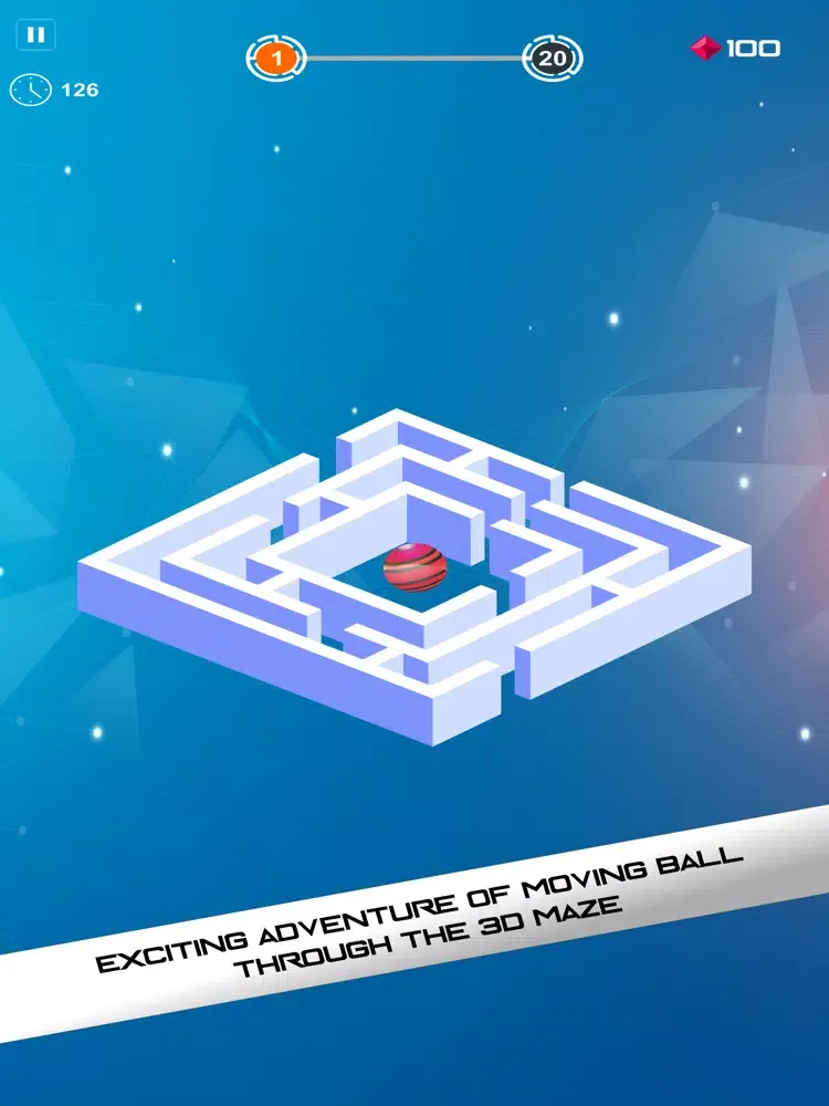 Maze ball: slido roll the ball iPad  스크린샷