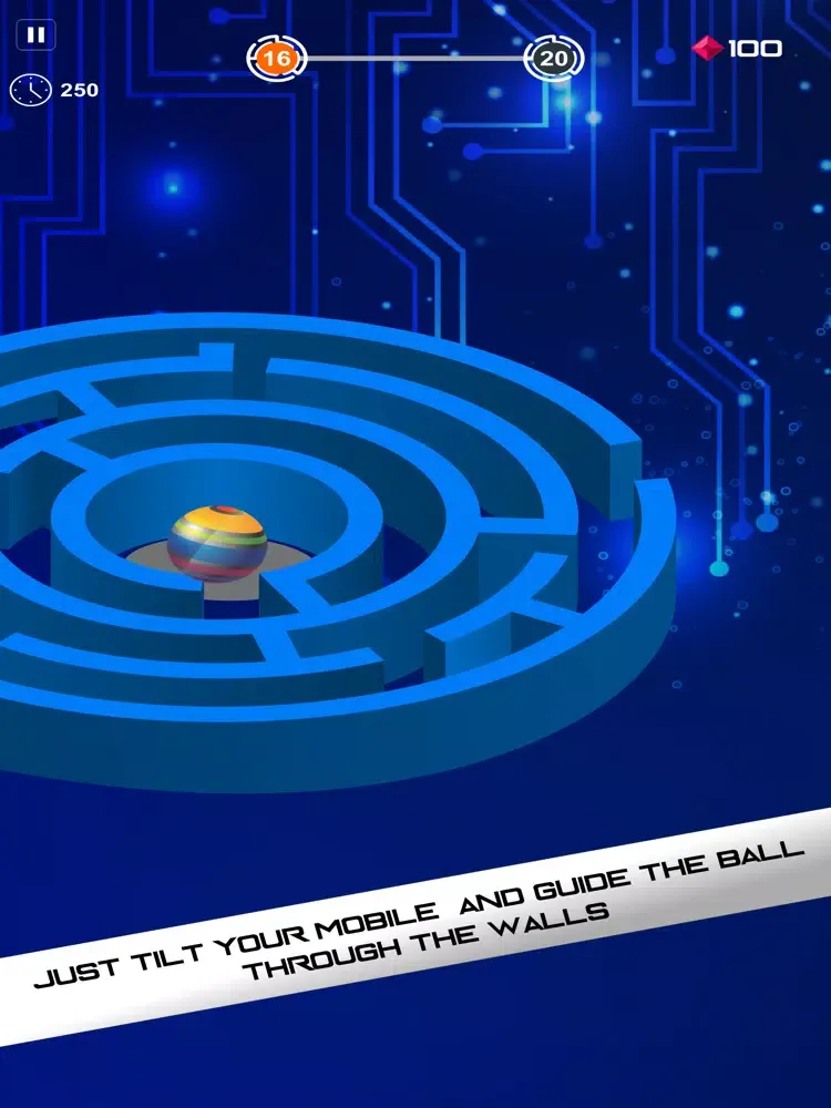 Maze ball: slido roll the ball iPad  스크린샷