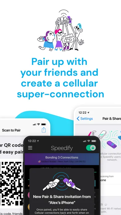 Speedify: Cellular Bonding VPN سکرین شاٹس