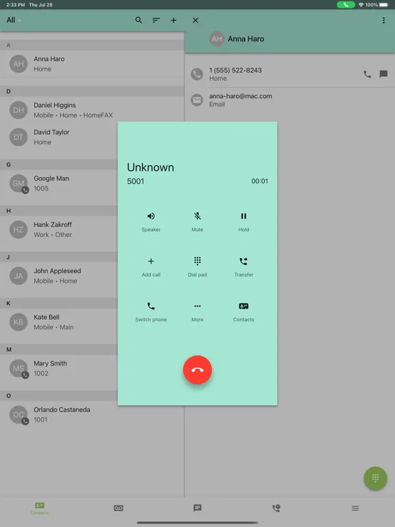 Connected One iPad  スクリーンショット