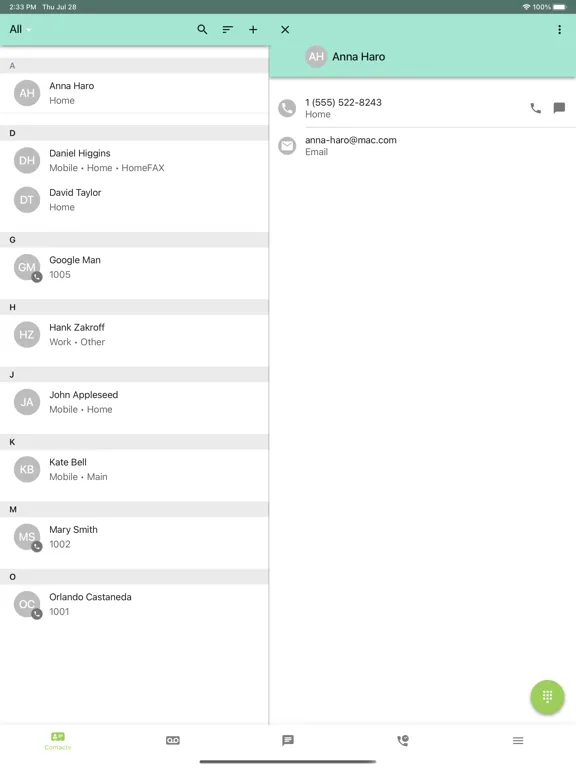 Connected One iPad  スクリーンショット