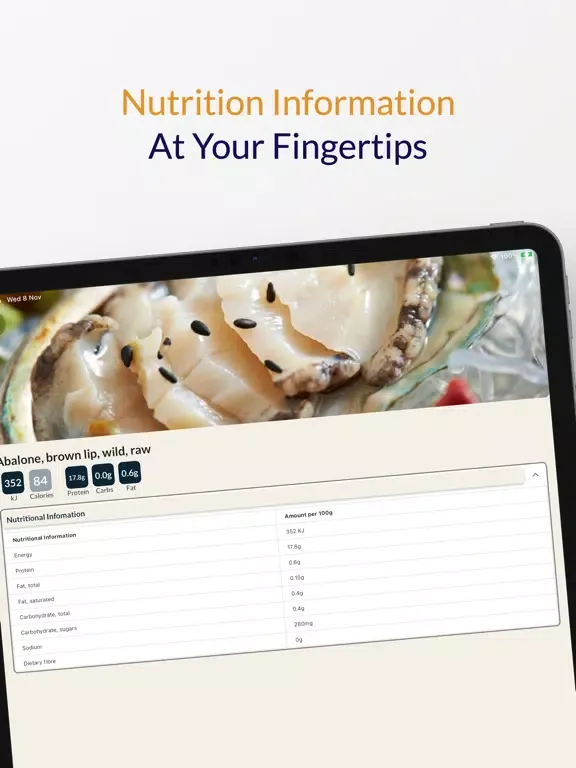 Captures d'écran de NutriScan: Know What You Eat iPad 