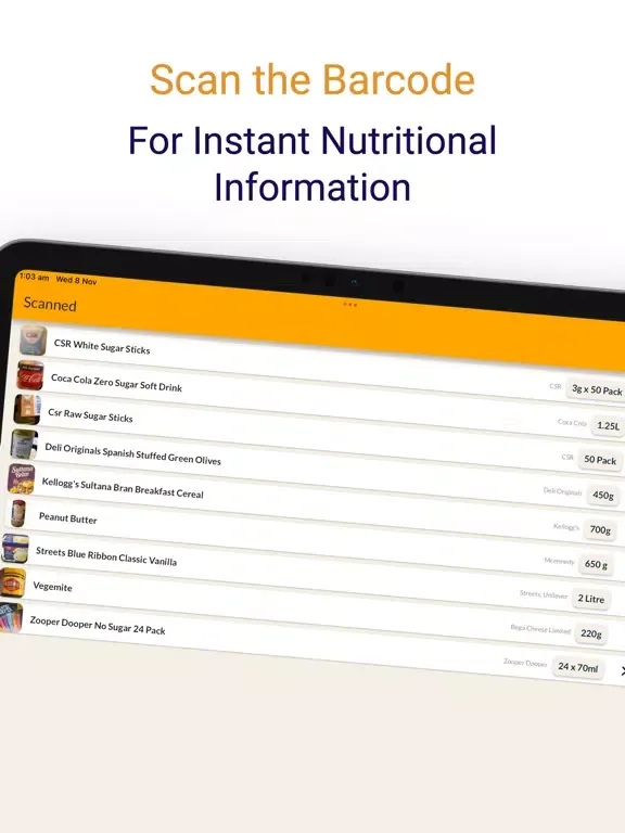Captures d'écran de NutriScan: Know What You Eat iPad 