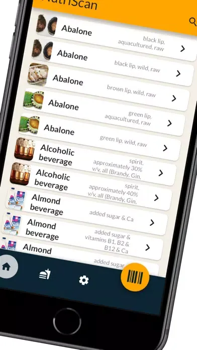 Captures d'écran de NutriScan: Know What You Eat