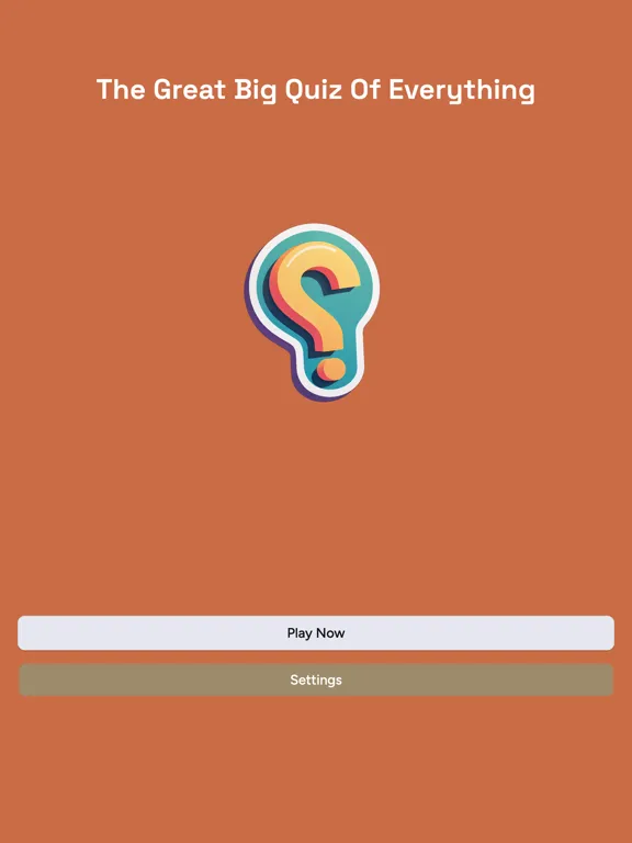 Tangkapan layar Great Big Quiz Of Everything iPad 