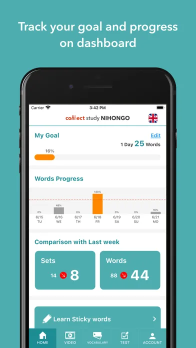 Connect Study NIHONGO應用截圖
