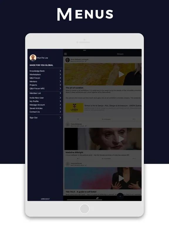 ภาพหน้าจอของ Made For You iPad 