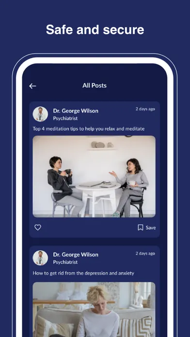 connectedminds: Wellbeing App Screenshots