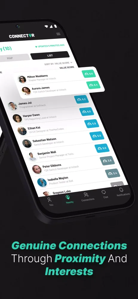 The Connector App Screenshots