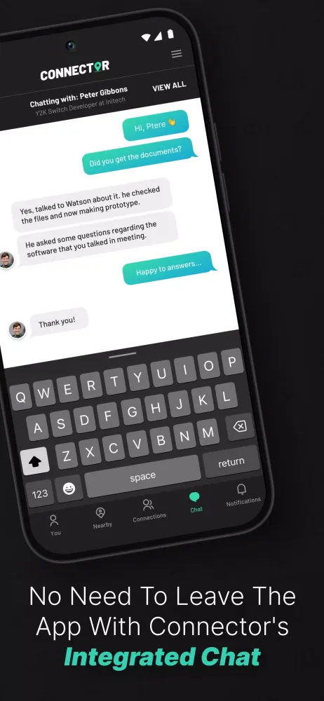 The Connector App Screenshots