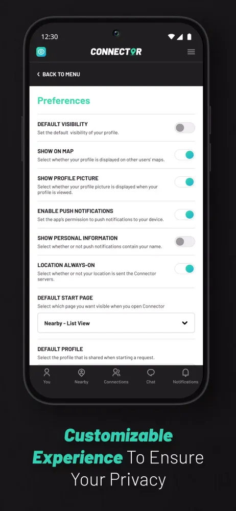 The Connector App Screenshots