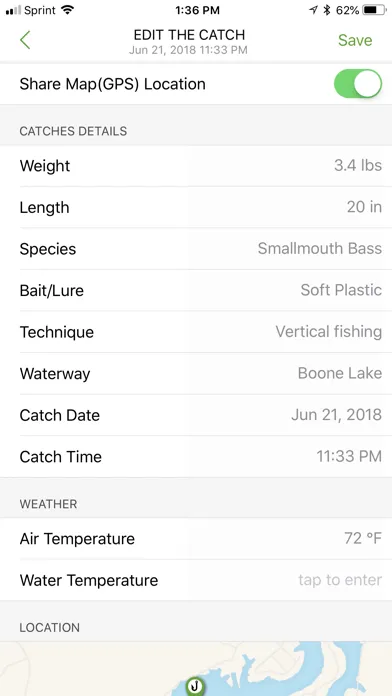 ConnectScale Fishing App स्क्रीनशॉट