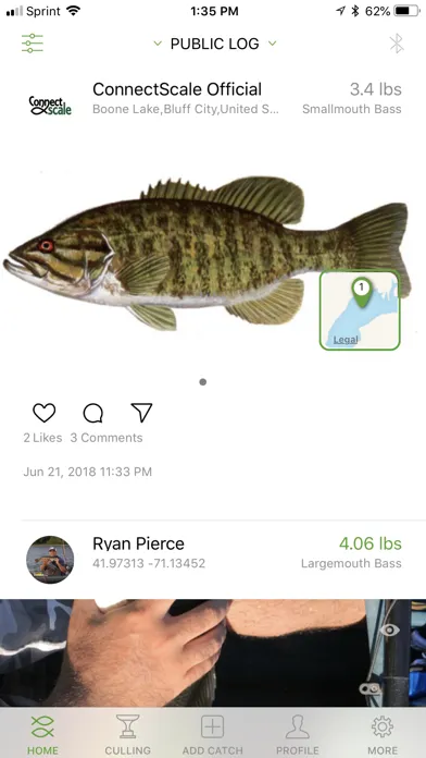 ConnectScale Fishing App स्क्रीनशॉट