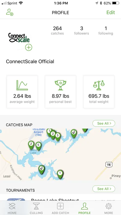 ConnectScale Fishing App स्क्रीनशॉट