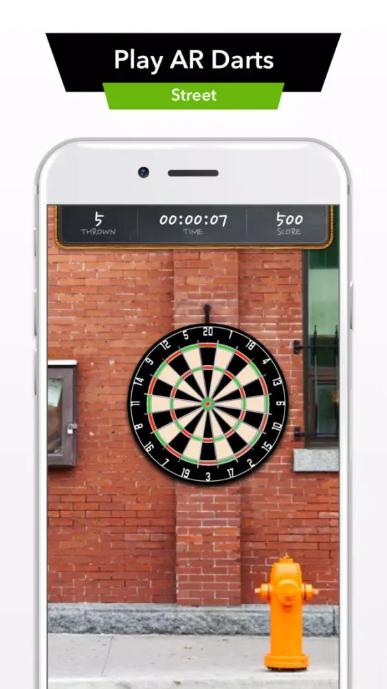 Capturas de tela do AR Darts Challenge