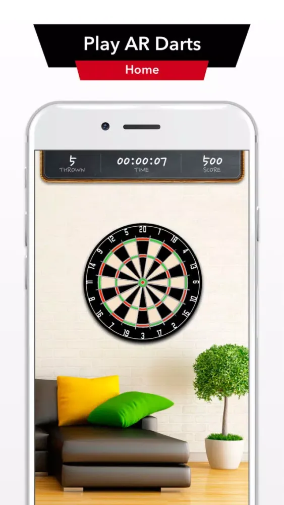Capturas de tela do AR Darts Challenge