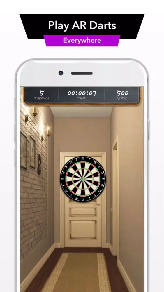 Capturas de tela do AR Darts Challenge