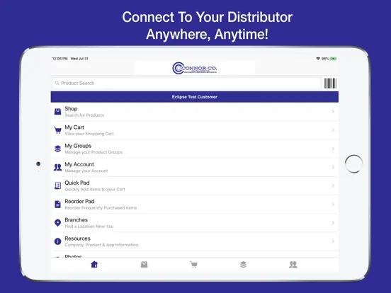 Connor Co. OE Touch iPad  Screenshots