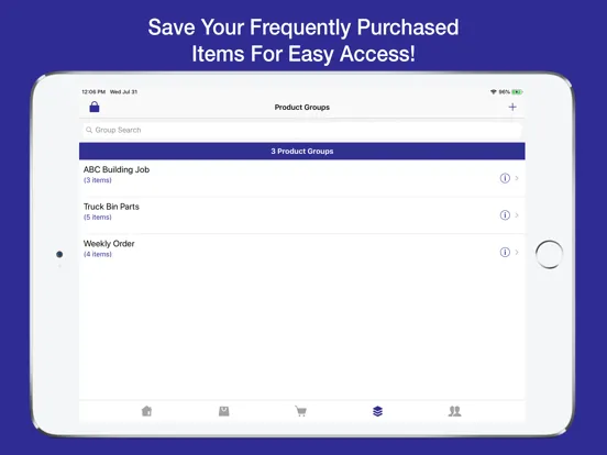 Connor Co. OE Touch iPad  Screenshots