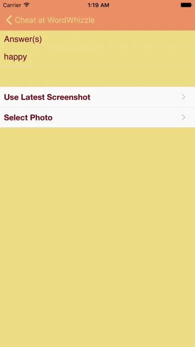 Cheat at WordWhizzle! Screenshot your game - get the answer. Features Auto Scan Screenshots