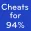 Cheats for 94%.