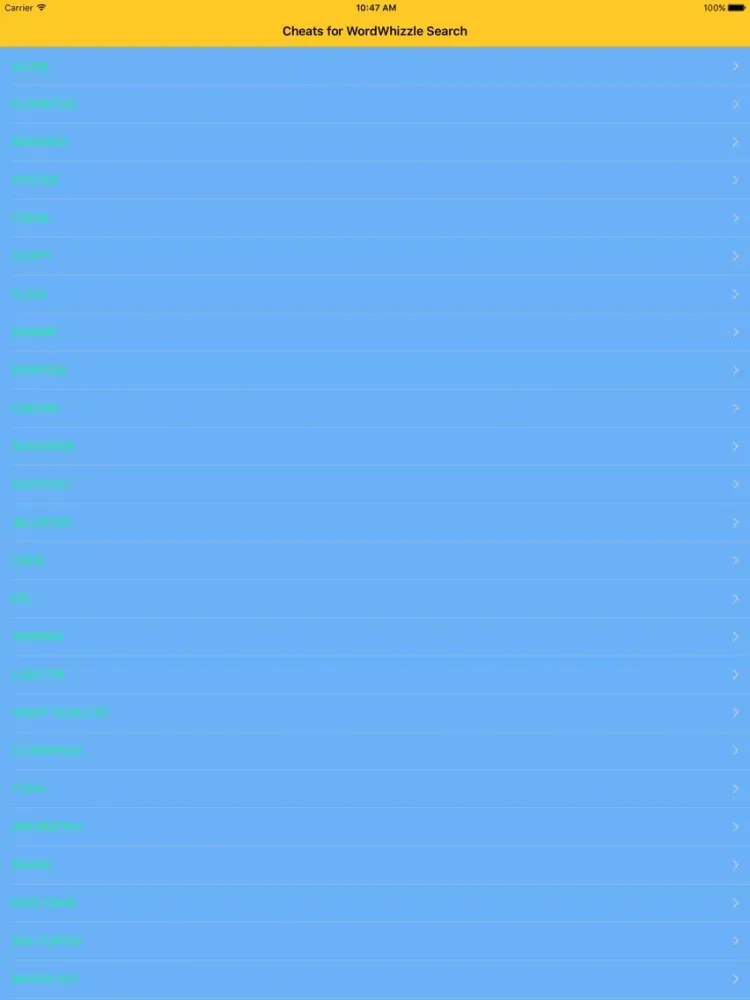 صور Cheats for WordBubbles iPad 