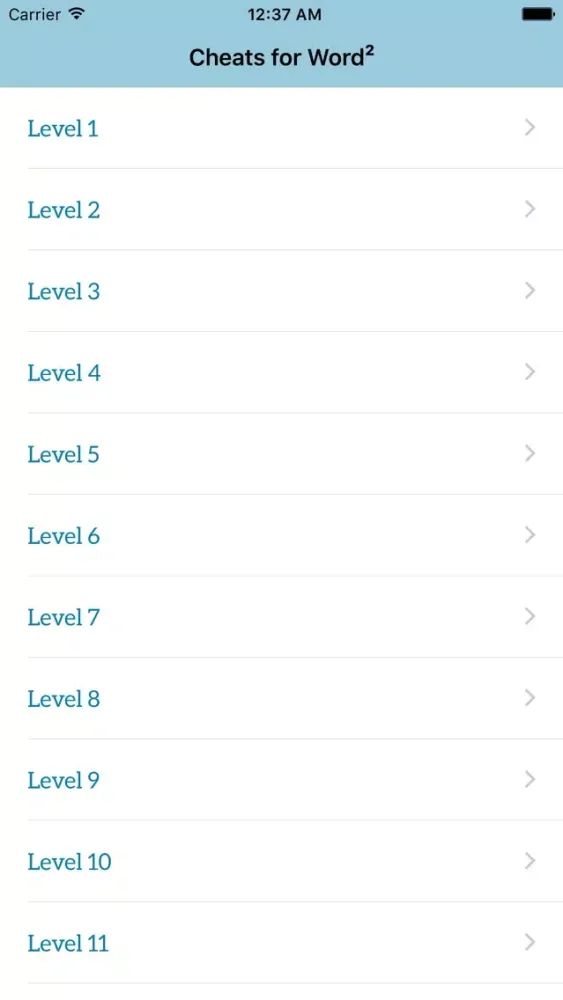 Cheats for Word² स्क्रीनशॉट