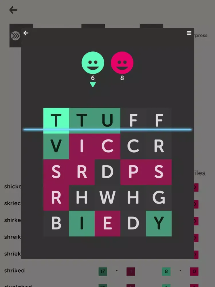 Capturas de pantalla de Cheat Scanner for Letterpress iPad 