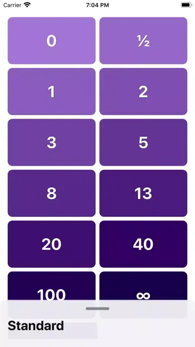 Tangkapan layar Reckon - Planning Poker