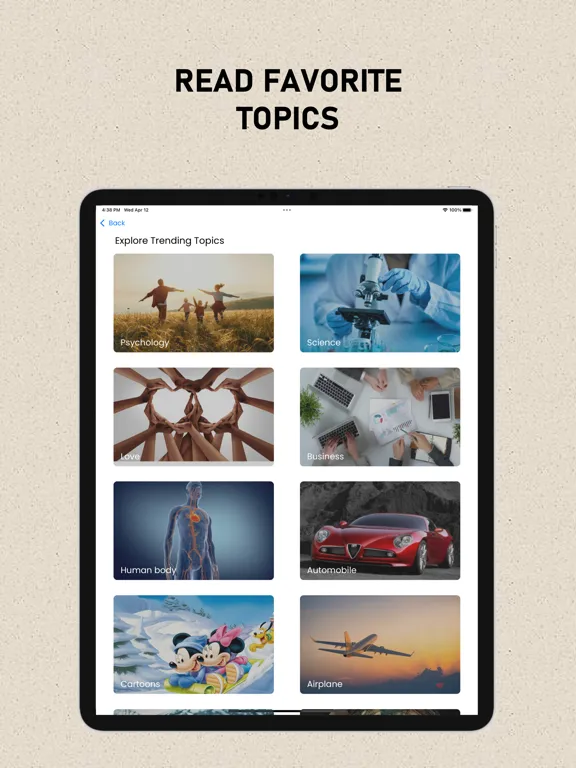 Daily Random Facts, Cool Facts iPad  Screenshots