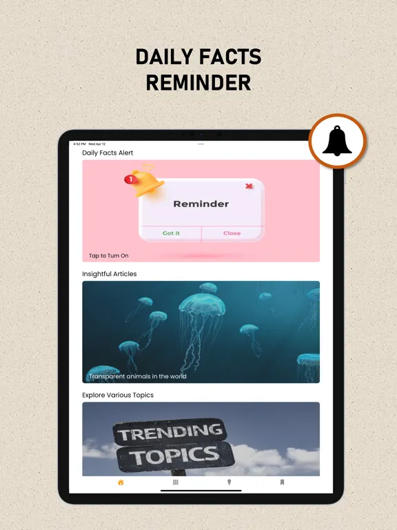 Daily Random Facts, Cool Facts iPad  Screenshots