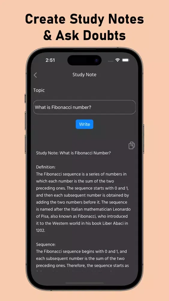 Question AI: Question Answer Screenshots