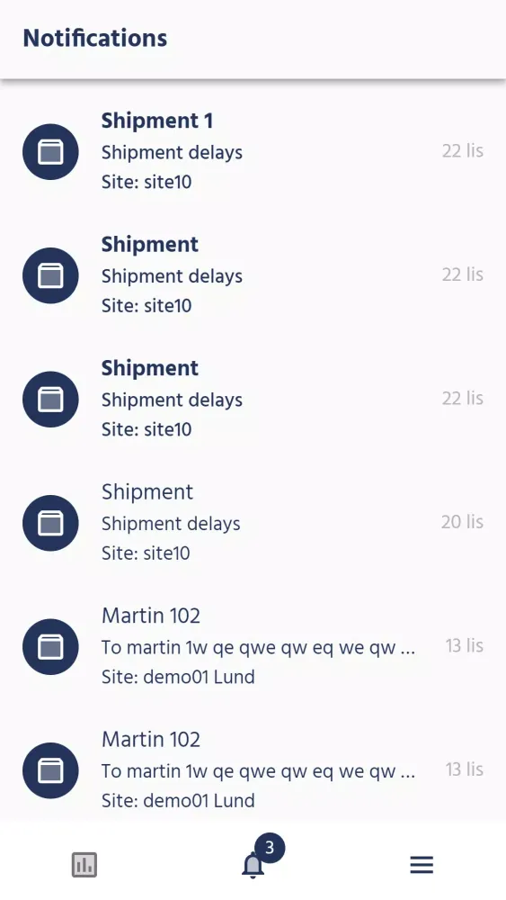 Astro WMS® Mobile Companion Screenshots