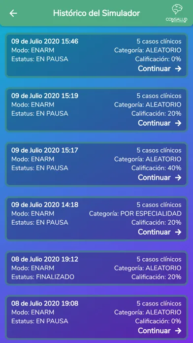 Consalud ENARM Screenshots