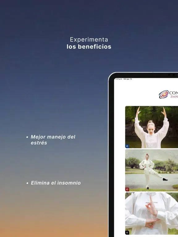 ภาพหน้าจอของ Consciencia ZhiNeng QiGong iPad 
