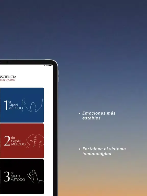 ภาพหน้าจอของ Consciencia ZhiNeng QiGong iPad 