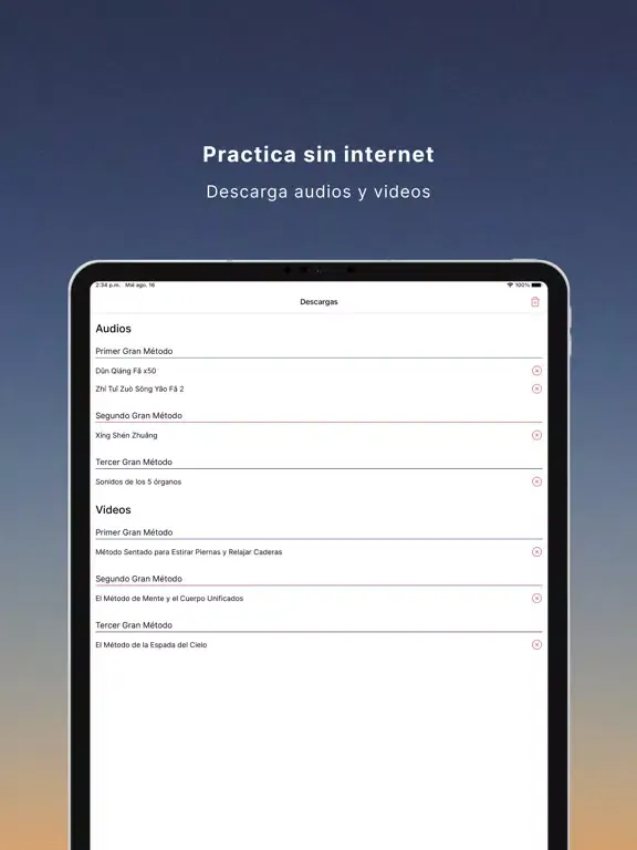 ภาพหน้าจอของ Consciencia ZhiNeng QiGong iPad 