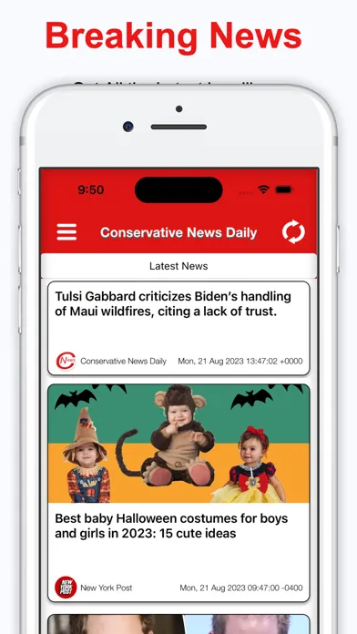 Скриншоты Conservative News Daily