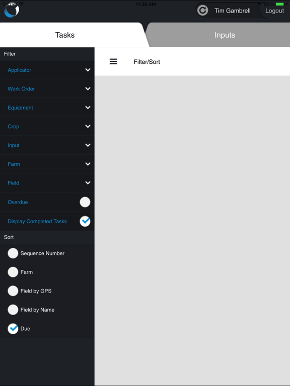 Conservis Tasks - Inputs iPad  স্ক্রিনশট