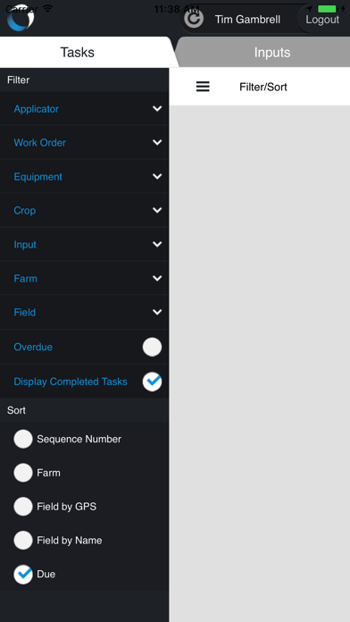 Conservis Tasks - Inputs স্ক্রিনশট