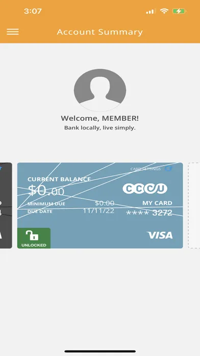 CCCU Credit Cards স্ক্রিনশট