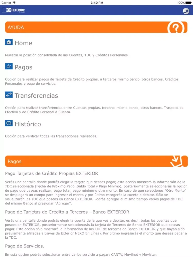 صور Exterior NEXO Móvil iPad 