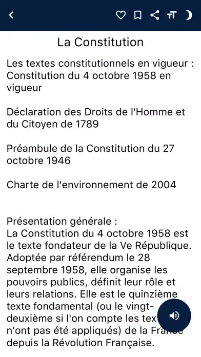 Constitution Française Screenshots