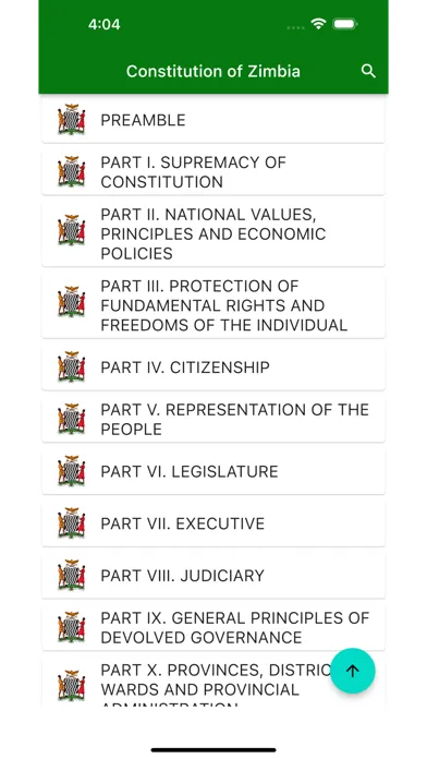 Capturas de pantalla de Constitution of Zambia
