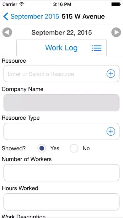 OnSite Logging स्क्रीनशॉट