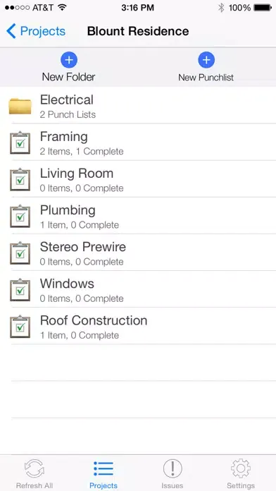 Capturas de pantalla de OnSite Punchlist